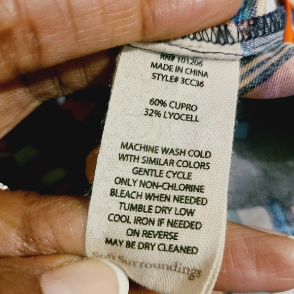 Soft Surroundings | Women's Sail Away Navy Blue Sailboat Blouse (Petite Small) - Picture 7 of 10